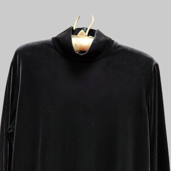 Jones New York Maxi Dress Black Velveteen - Picture 2 of 6